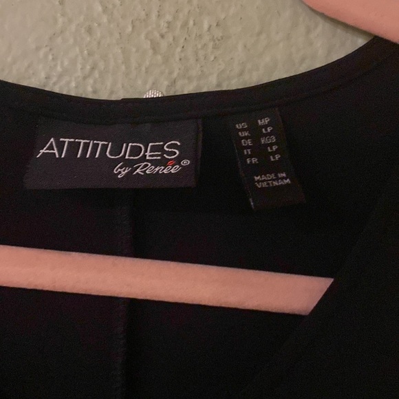 Attitudes by Renee, Size Medium Petite, Maxi Black Tank Dress - Picture 3 of 4